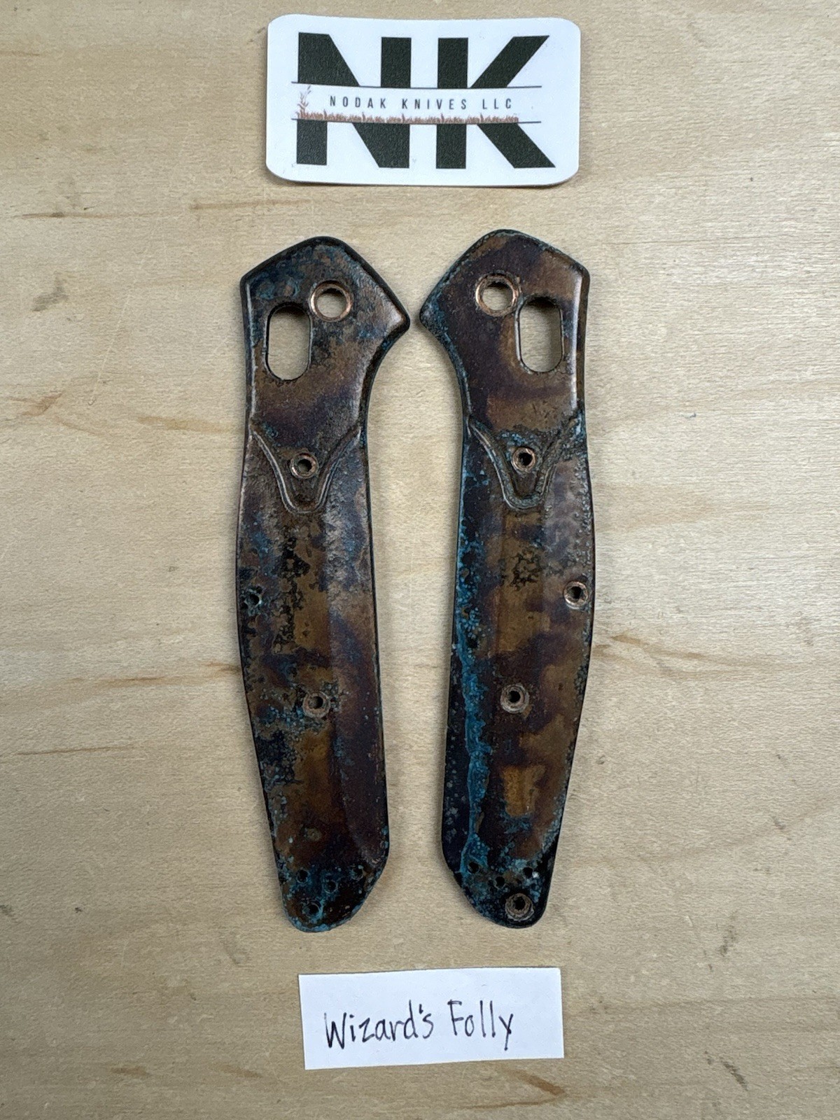 Nodak Custom “Wizard’s Folly” Shipwreck Copper Benchmade 940 Osborne Scales