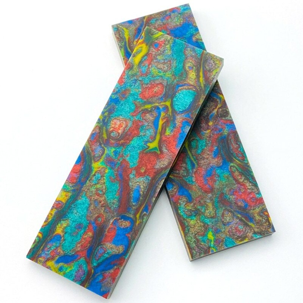 2 Pieces Resin Material Knife Handle Blanks Scales Handle Material 120x40x8mm