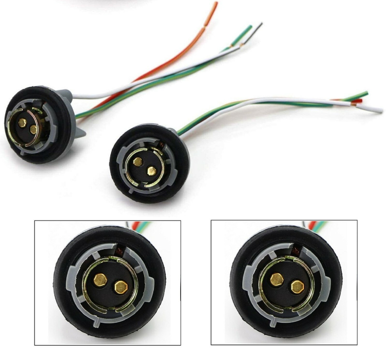 Universal Pigtail Wire Female Socket 1157 U Two Harness Stop Brake Replacement