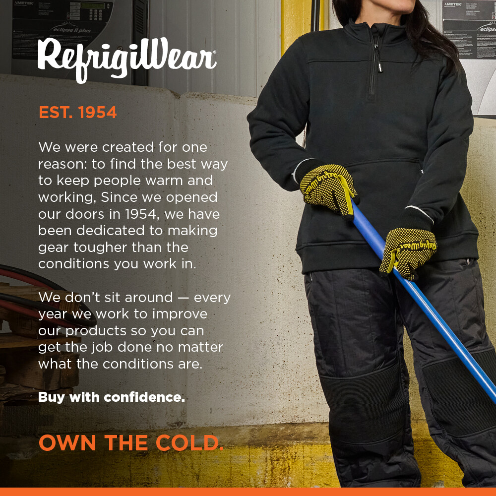 RefrigiWear Touchscreen Double Dot Grip Hi Vis Glove (Pack of 12 Pairs)