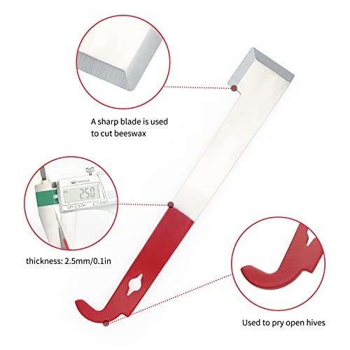 Stainless Steel Beekeeping Hive Tool - 2PCS - J Hook Bee Frame