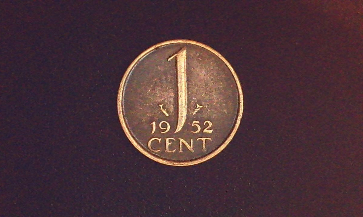 1952 Netherlands One Cent  NICE COIN