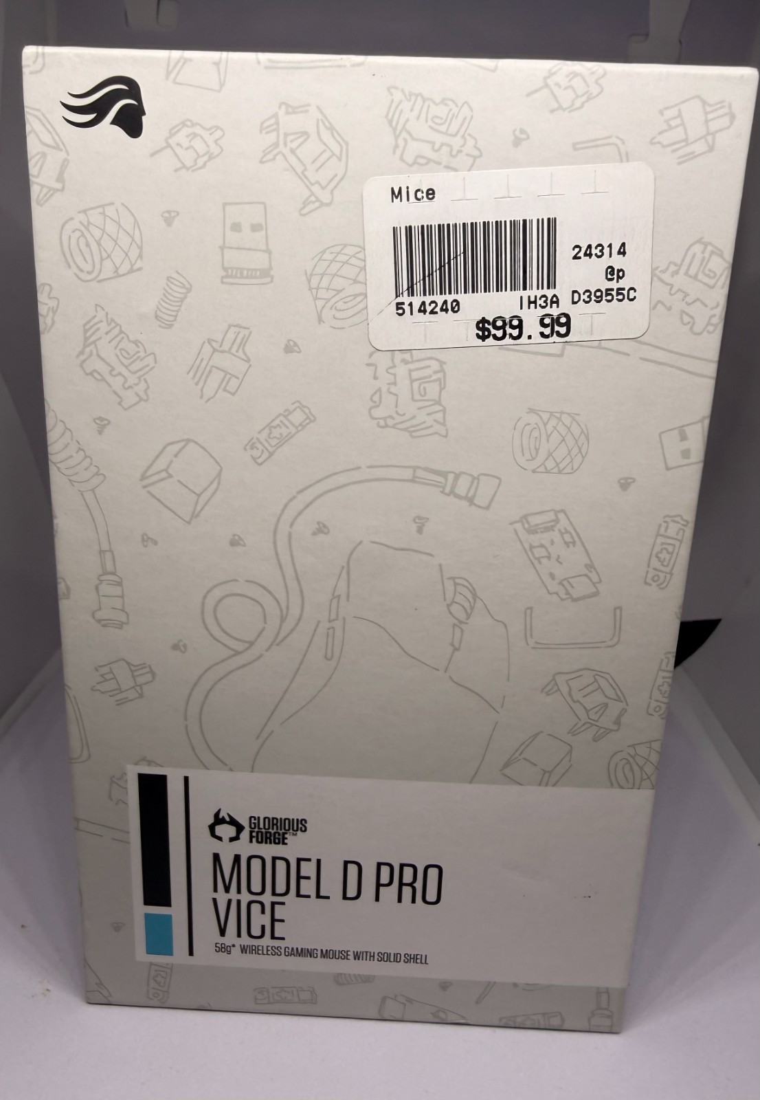 Glorious Forge Model D Pro Wireless Vice Brand New Sealed Black and Blue
