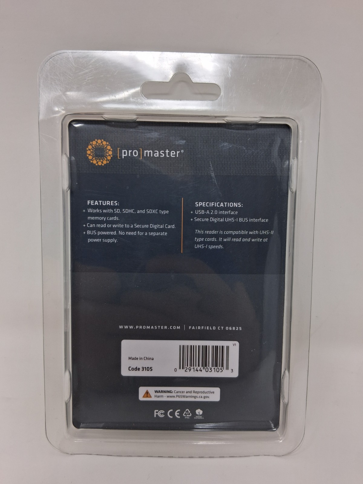 Promaster 3105 SD Memory Card Reader - USB-A small but mighty fast