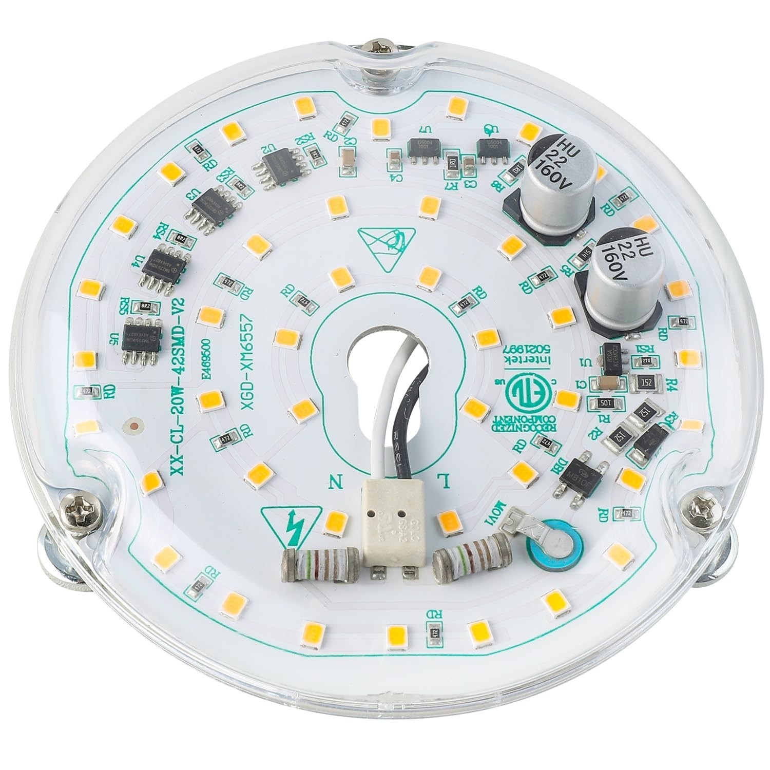 4'' 20W LED Ceiling Fan Light Retrofit Kit, Ceiling Light Replacement Module ...