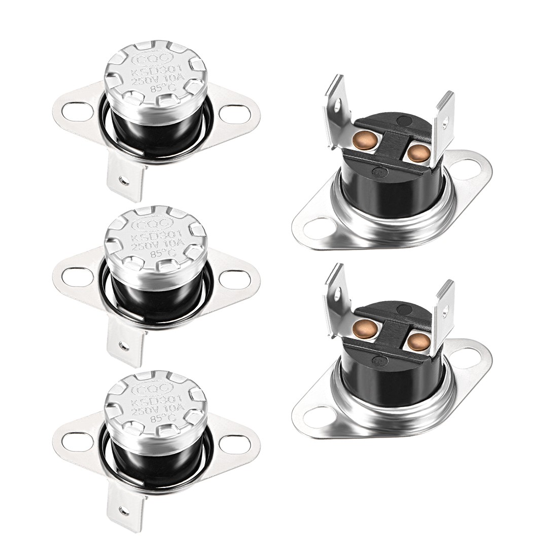 5 x Temperature Control Switch Thermostat 85°C 10A Normally Closed NC