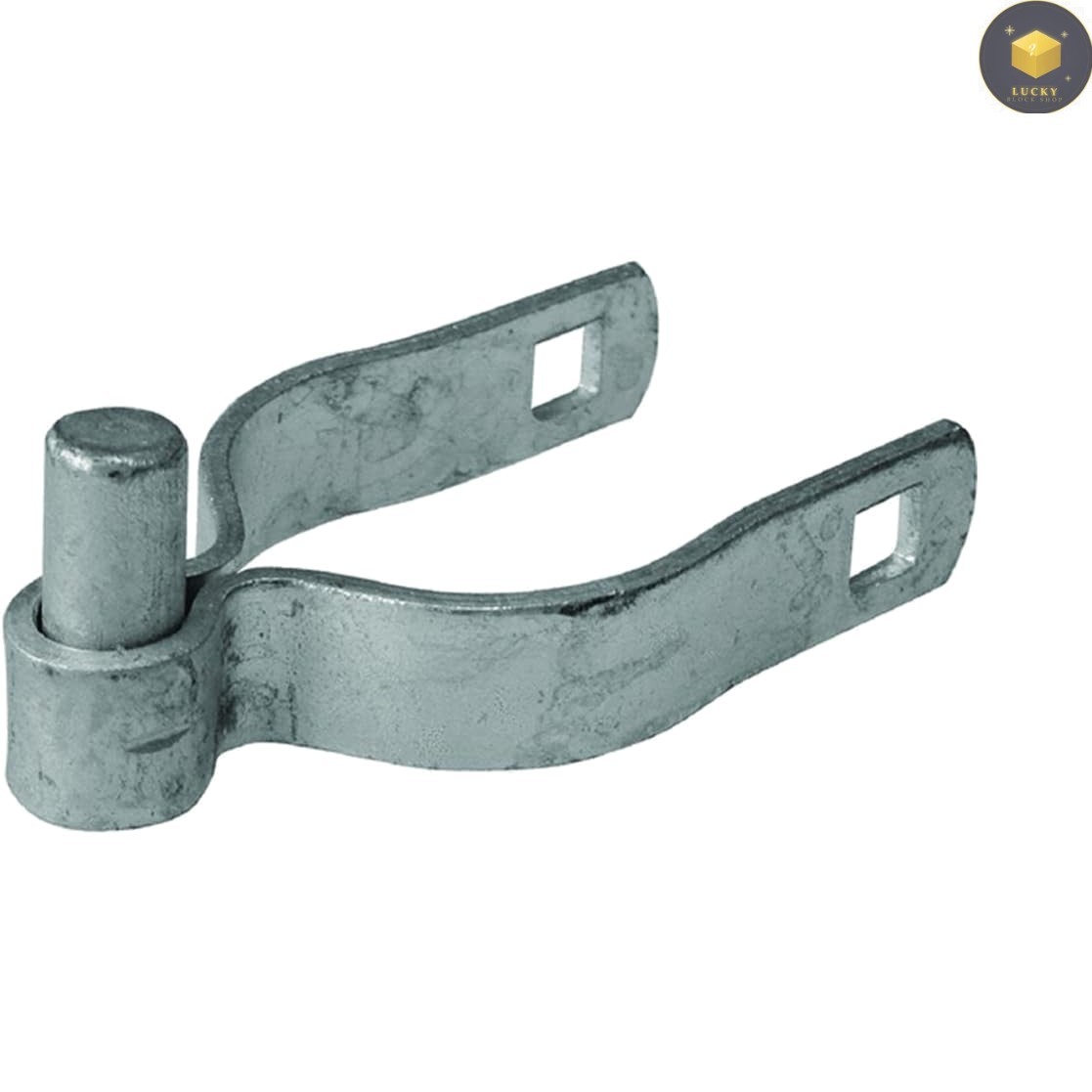 Unfinished Metal Gate Hinge 2-3/8" x 5/8" - For Secure Chain Link Gates