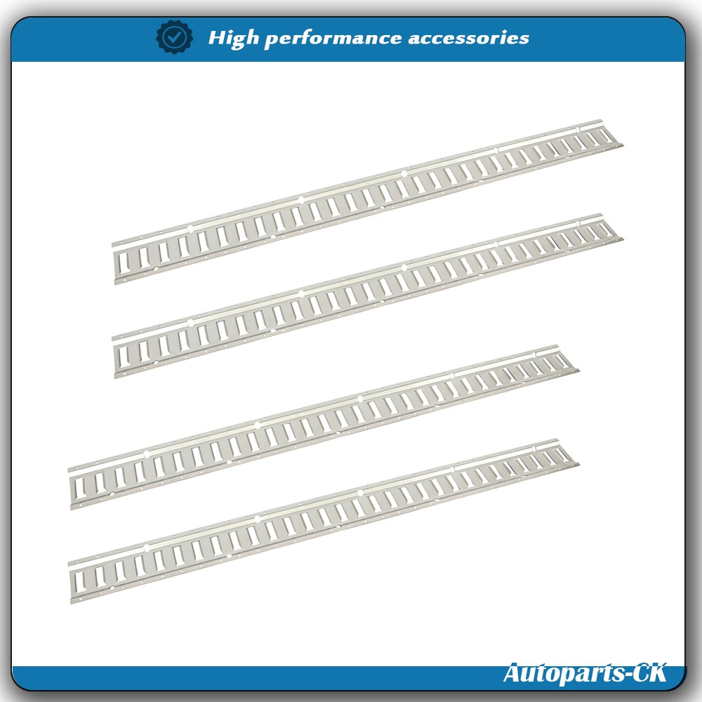 Brand New 4 Pack 5' E Track Tie Down Rail Kit Silver Galvanized Carbon Steel