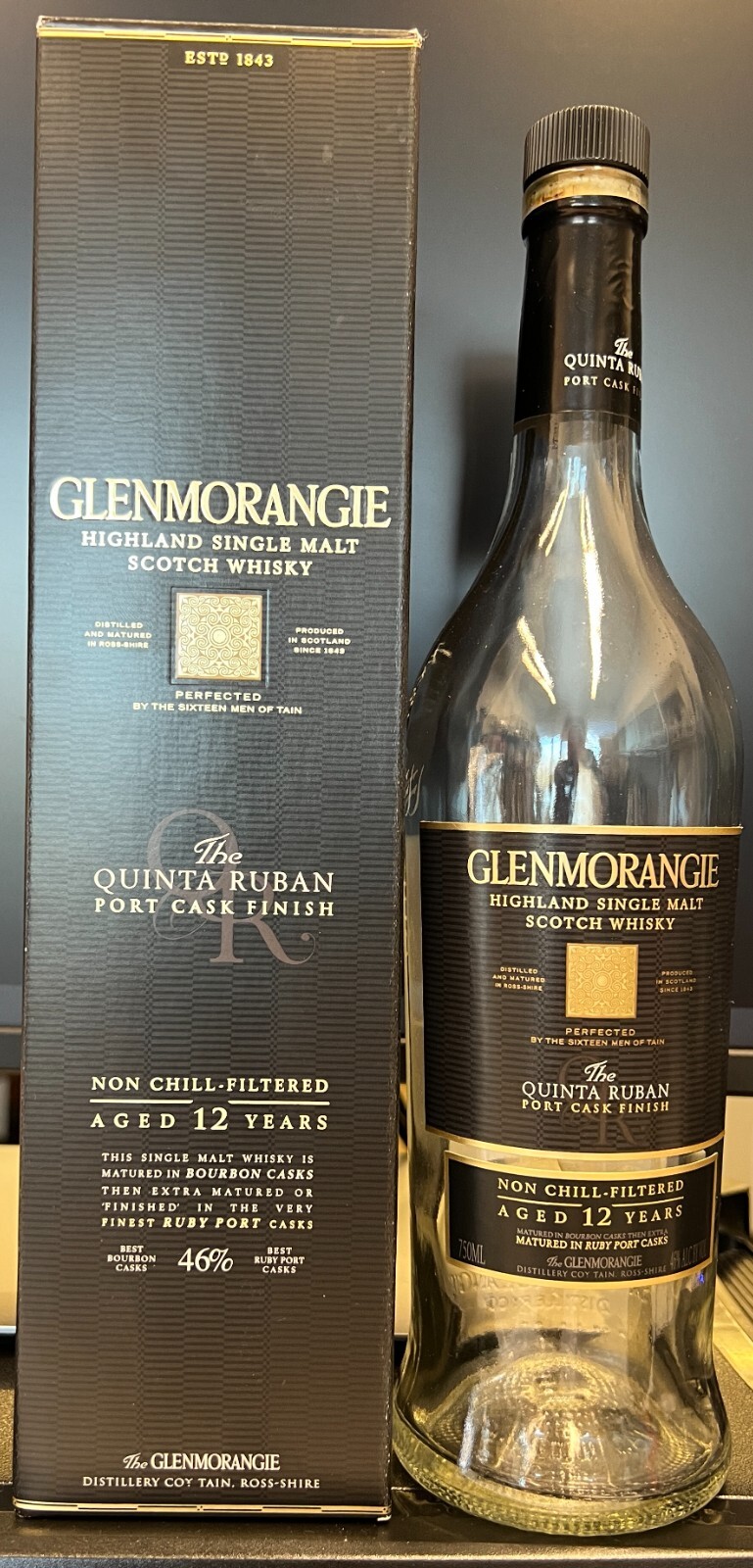 RARE Glenmorangie The Quinta Rubin Port Cask Original Display Box