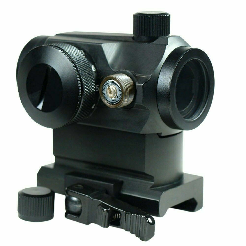 Tactical Reflex Red Green Dot Sight Scope with Dual Low / High Profile QR Mounts