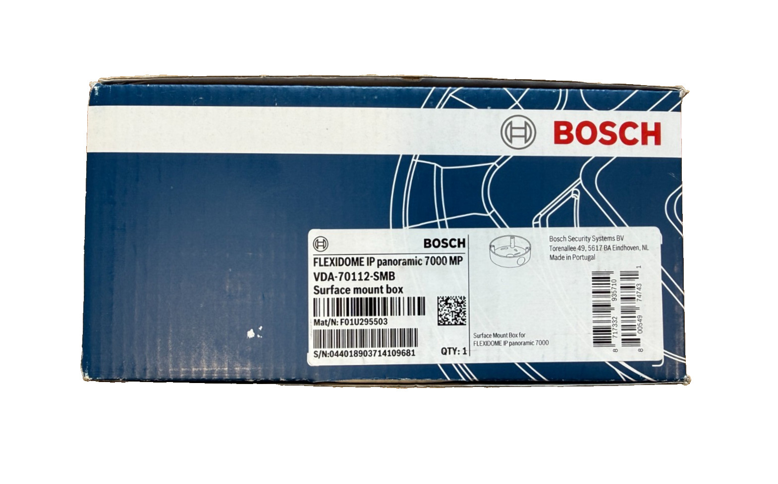 Bosch VDA-70112-SMB FLEXIDOME IP Panoramic 7000 MP