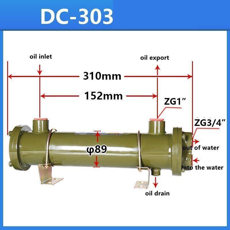 DC-303 Hydraulic Oil Water Cooler Tubular Oil Radiator Injection Molding Machine
