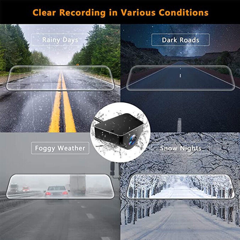 Upgraded WDR Rear Camera for G930/G840S/G900/G850,USB-C Dash Cam 1080P Waterproo