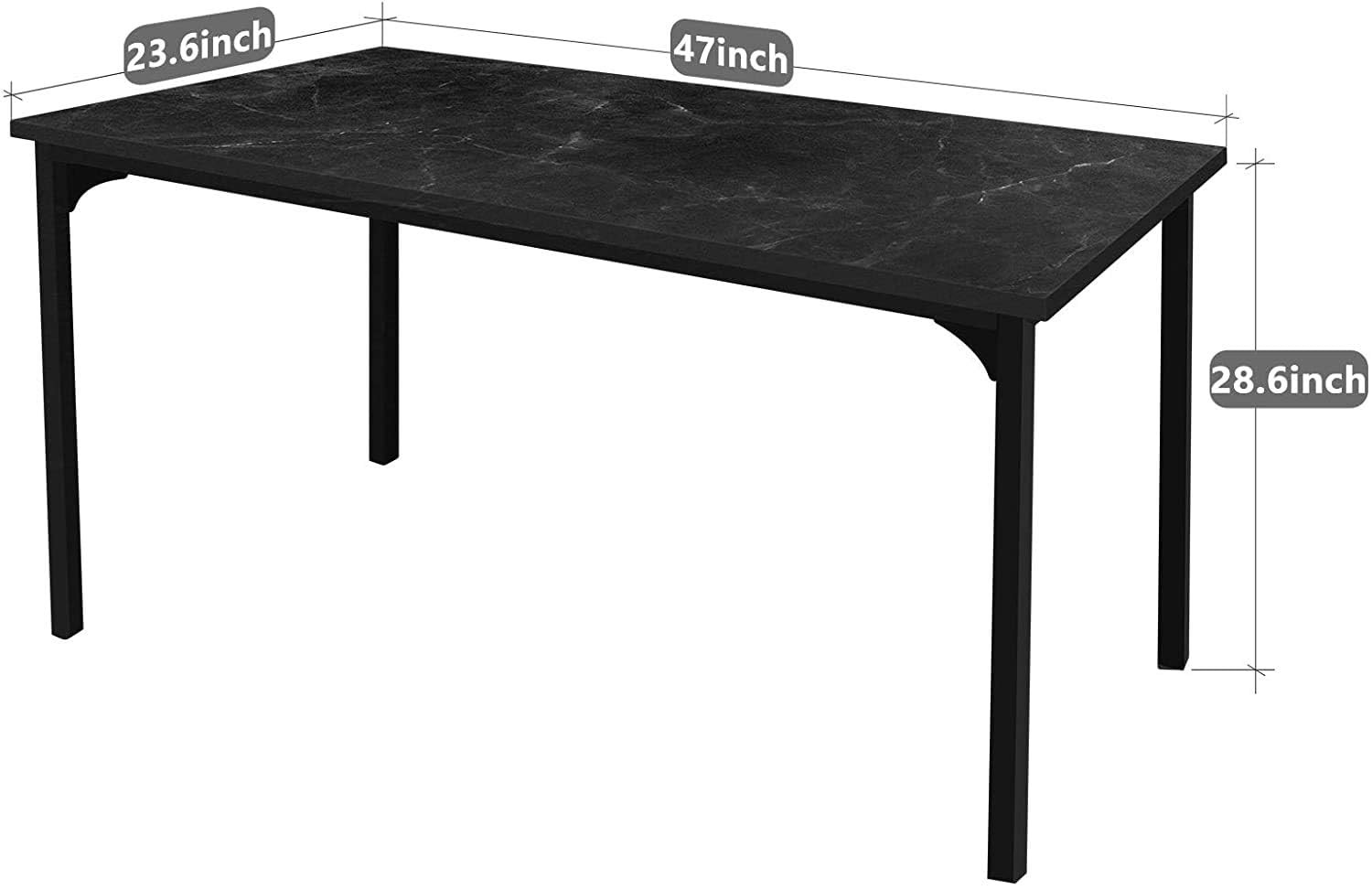 47 Inch Home Office Computer Desk for Working, Studying, Writing or Gaming, B...