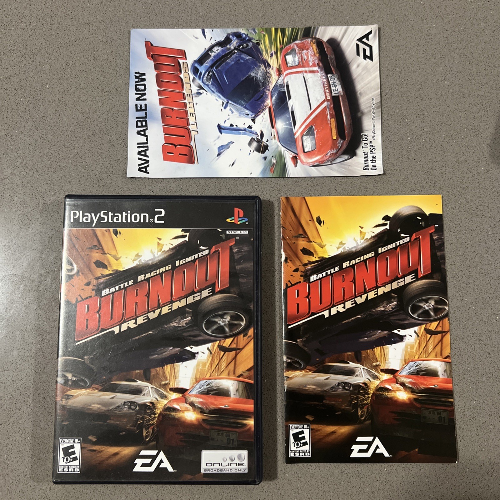 BURNOUT Revenge PS2 ( CASE & MANUAL ONLY)