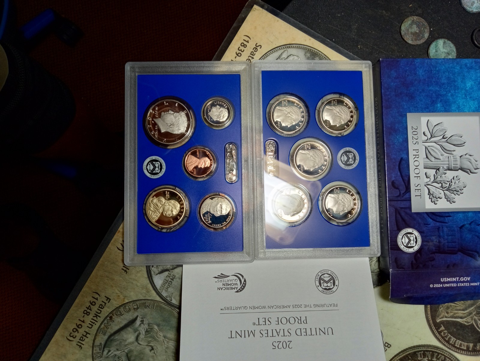 2025 S US Mint Proof Set - 10 Coins with Box & COA includes proof PENNY/CENT