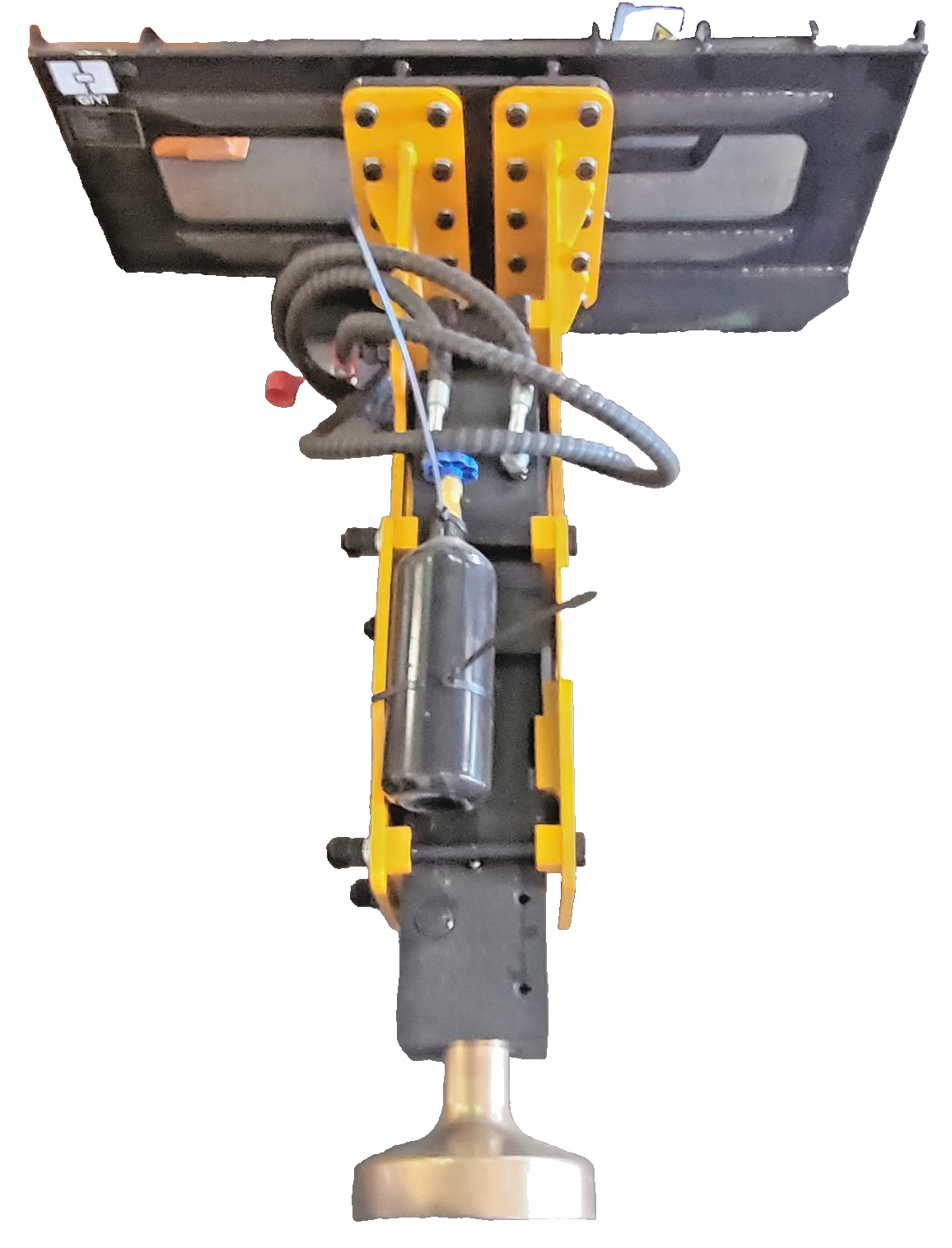 Giyi 680 Heavy Duty Skid Steer Post Driver Attachment