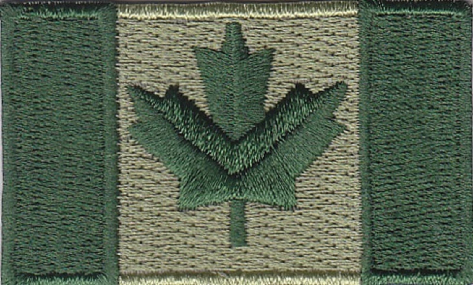 Canada Flag (green) Embroidered Patches 2.5"x1.5"  iron-on