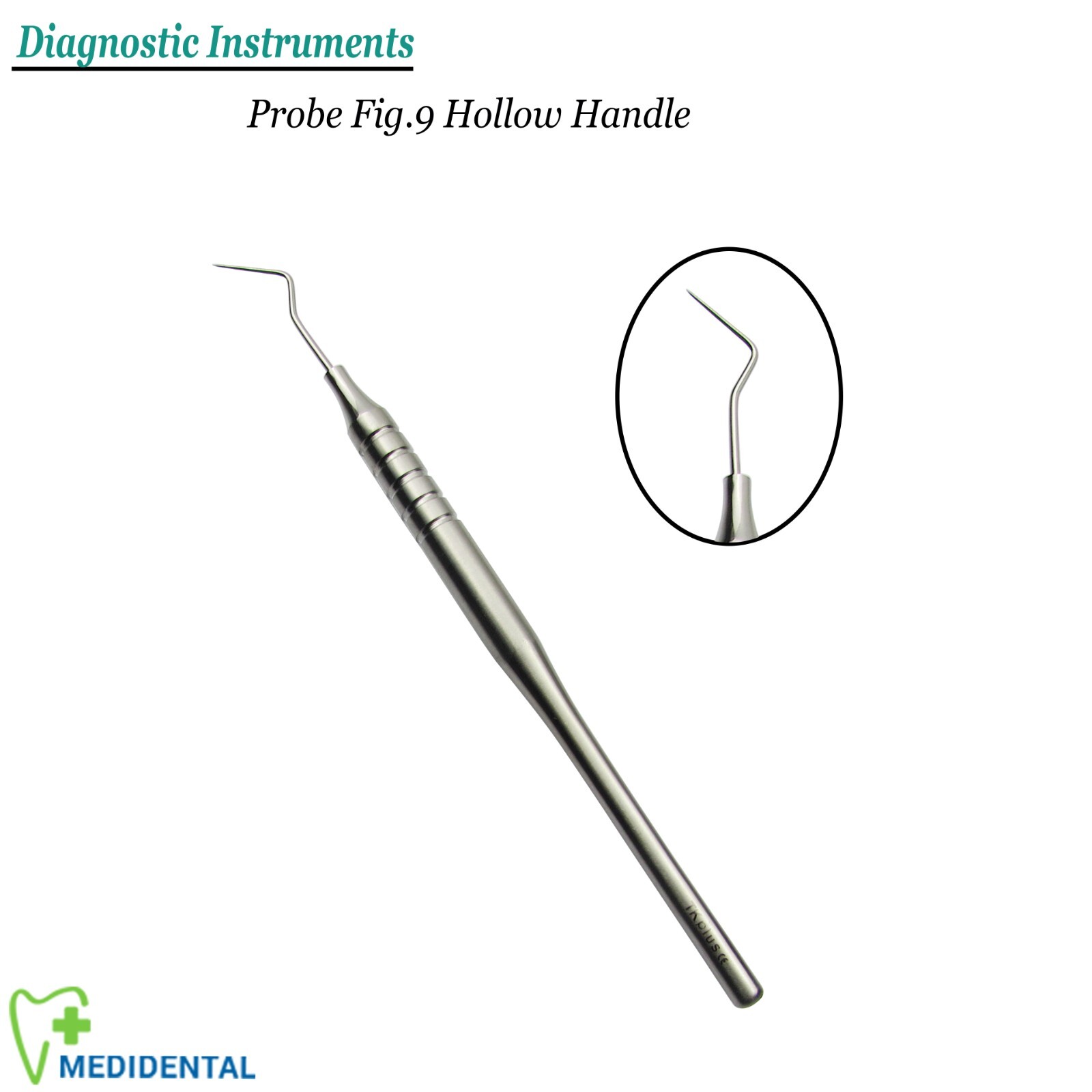 Dental Diagnostic Instruments Explorer fig 9 examination probes calculus removal