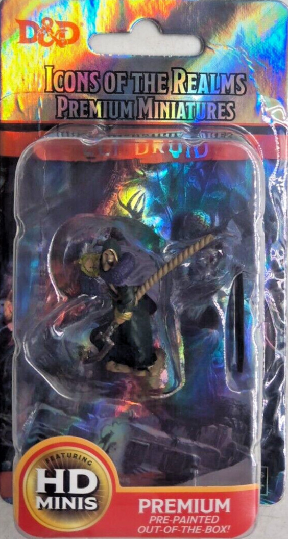 DUNGEONS & DRAGONS ICONS PREMIUM MINIATURES ~ ELF MALE DRUID