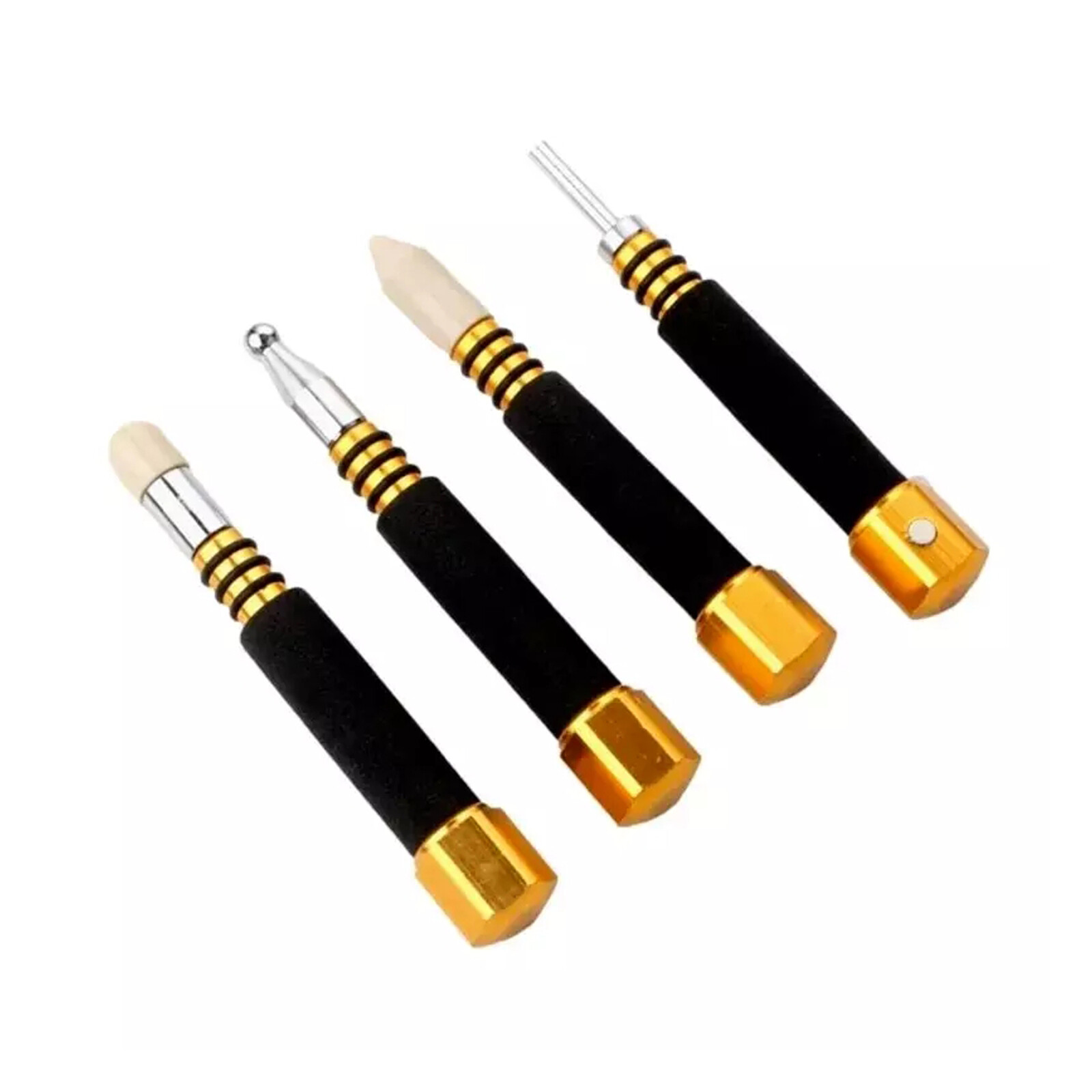 Professional PDR Paintless Dent Repair 4pc Tapper Knockdown Set with Tips