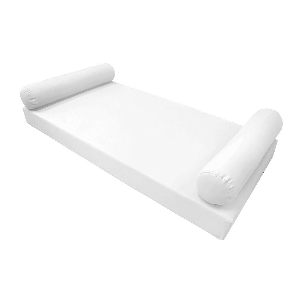 |SLIPCOVER ONLY|S5 Daybed Mattress Bolster Pillow Cover Knife Edge Full AD106