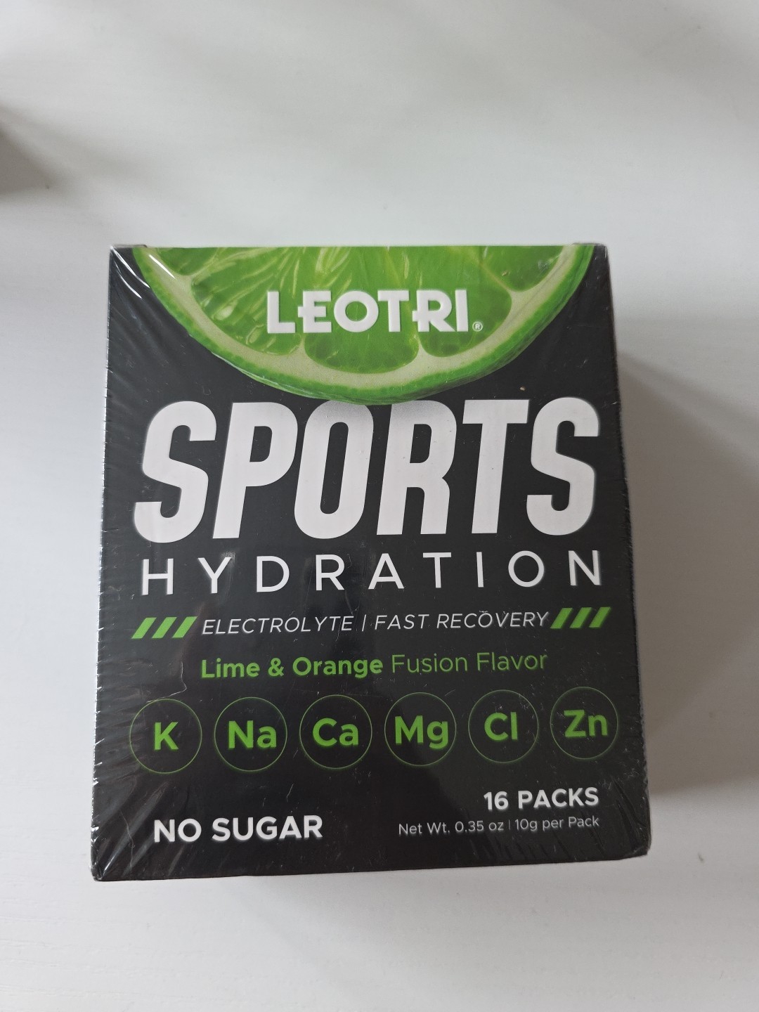 LEOTRI Sports Hydration Electrolyte Powder–Lime & Orange Fusion,No Sugar, 16pks