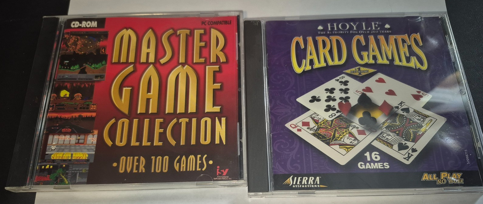 Lot of 3 CD Rom Master Game Collection and Hoyle Card Games  Windows 95 CD-Rom