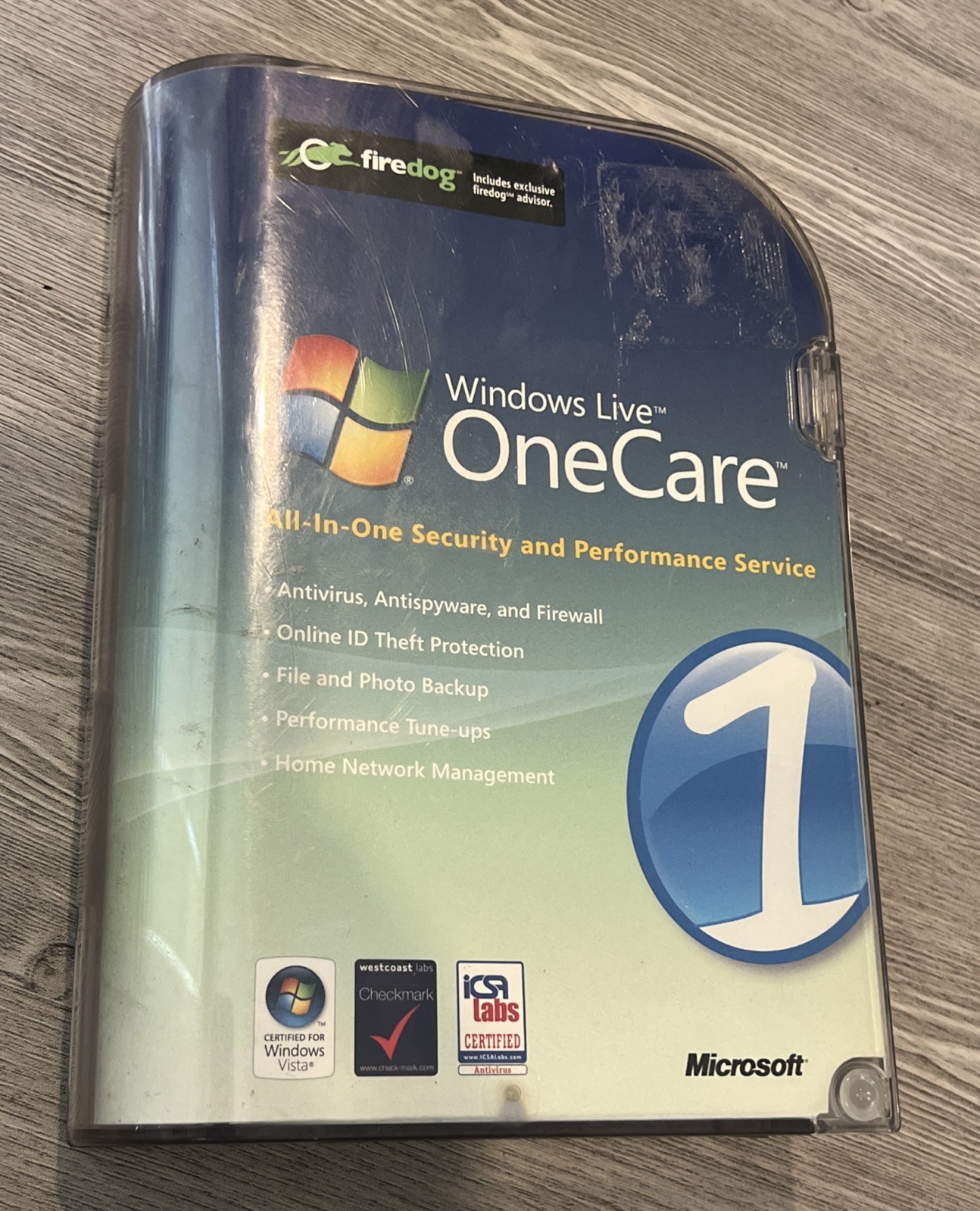 Windows Live One Care Microsoft Antivirus CD ROM XP/Vista - FREE SHIP!