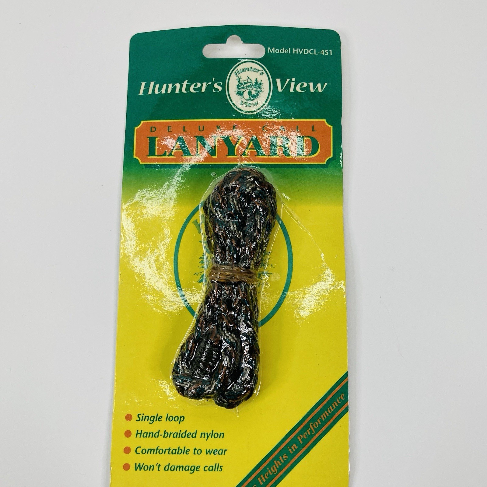 Hunter's View Deluxe Call Lanyard Single Loop Hand Braided Nylon HVDCL-451