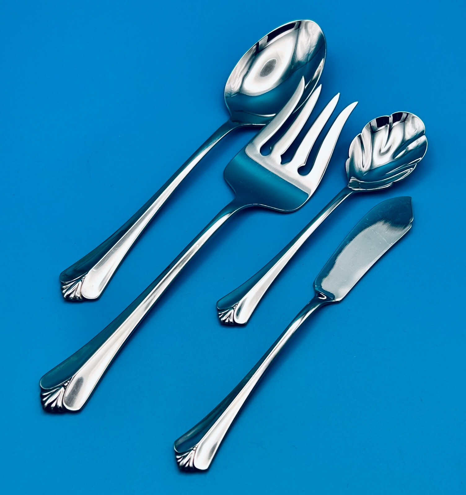 4 Pc Oneida Westgate Royal Crest Hostess Serving Set Stainless Flatware
