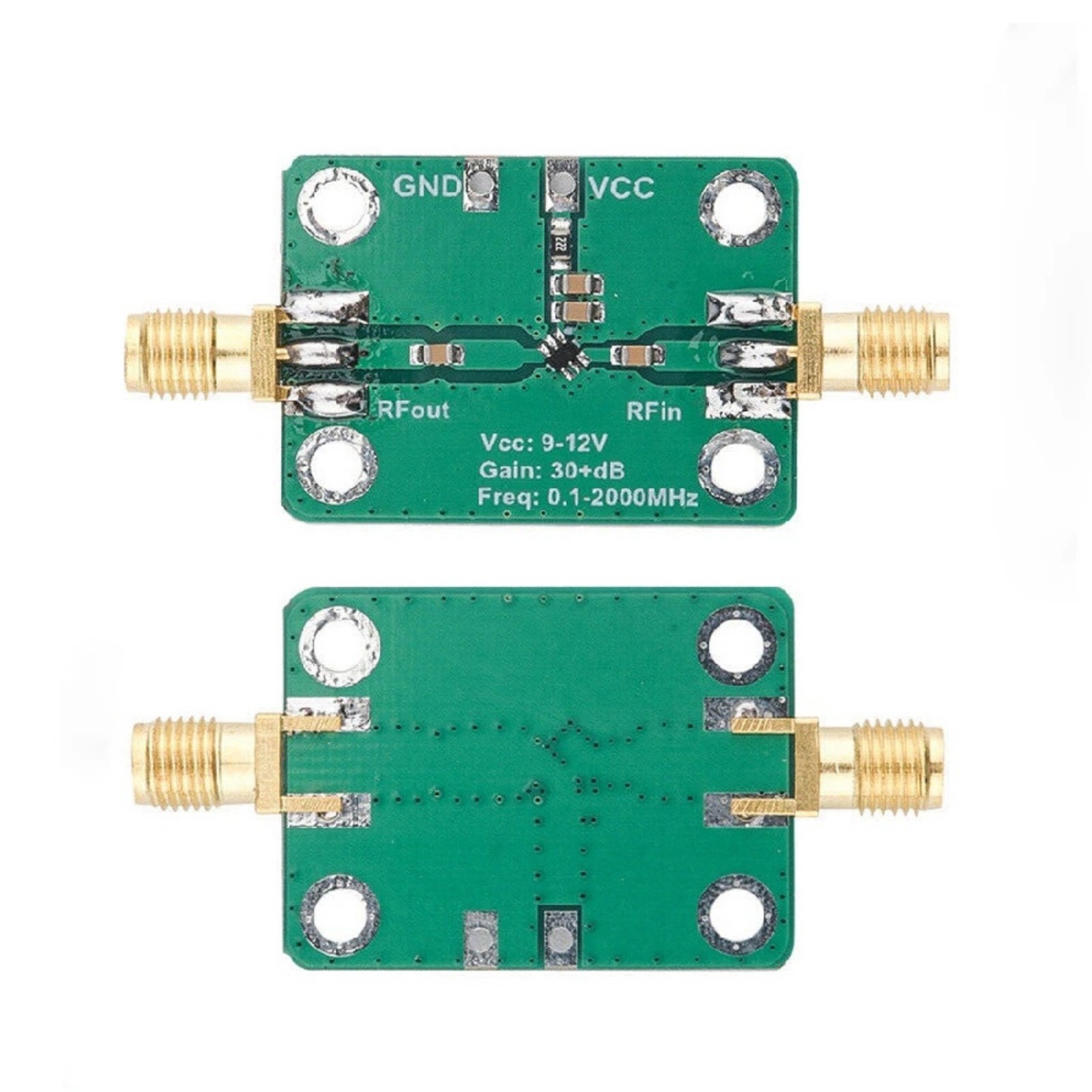 RF Broadband LNA Module 0.1-2000MHz Low Noise Amplifier 30dB Gain Circuit Module