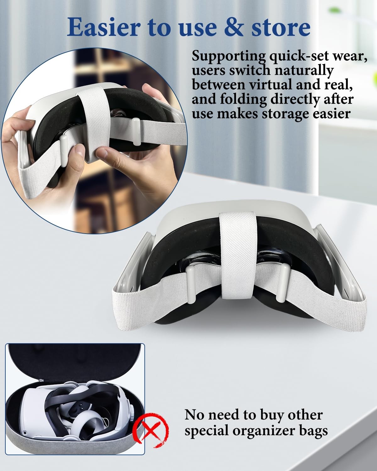 Replacement Head Strap for Meta Quest 2 Headset, Original Oculus Quest 2 Comfort