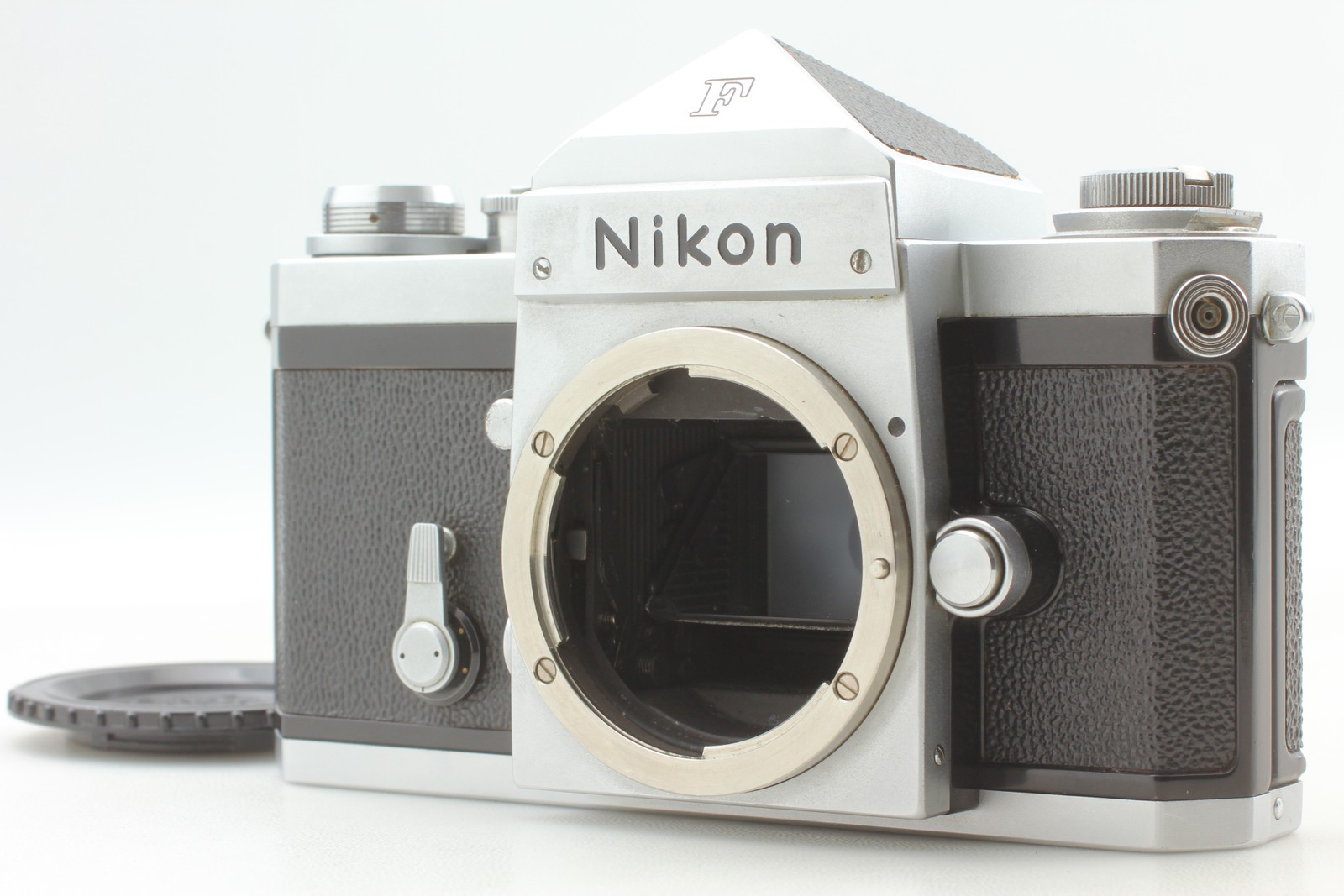 [ Near MINT ] Nikon F Fuji Eye Level Silver 35mm SLR Film Camera Body From JAPAN