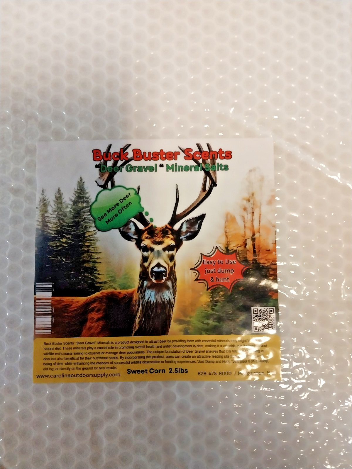 Buck Buster Scents "DEER Gravel" Mineral Salts 3lbs Free Shipping