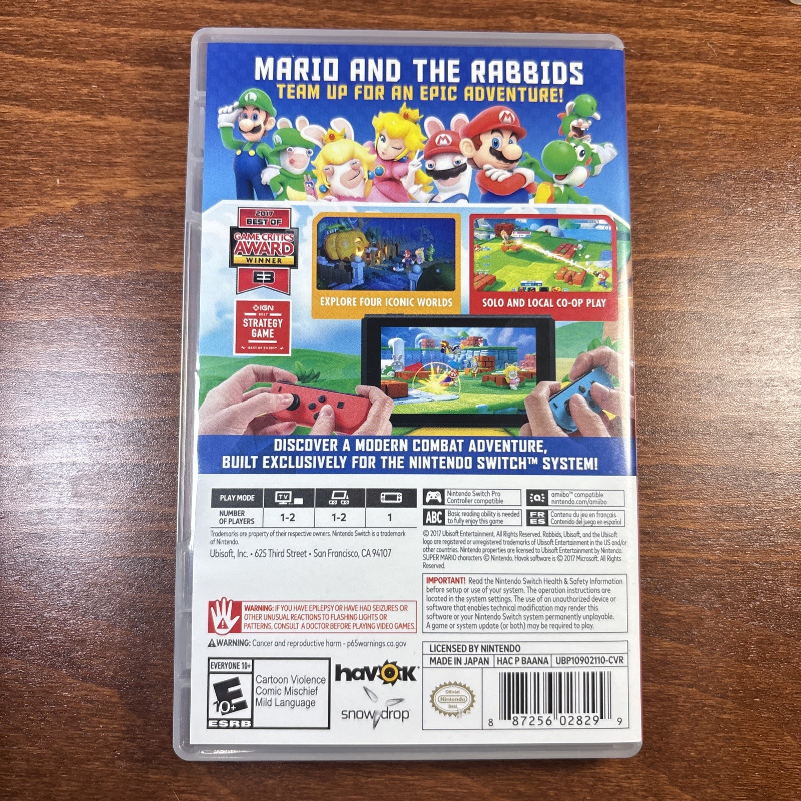 Mario + Rabbids Kingdom Battle Nintendo Switch - CASE ONLY
