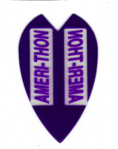 TheStrongest Dart Flights 5 Purple Amerithon Vline Sets