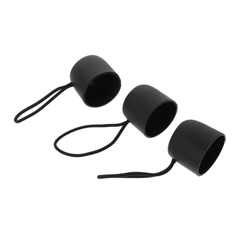 3 PCS Umbrella End Cap with Strap Grip Sleeve Matte Handle Replacement