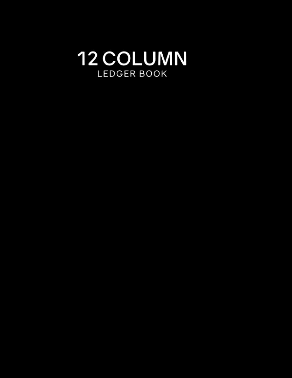 12 Column Ledger Book Twelve Columnar Accounting Book 40 Numbered Lines per Page