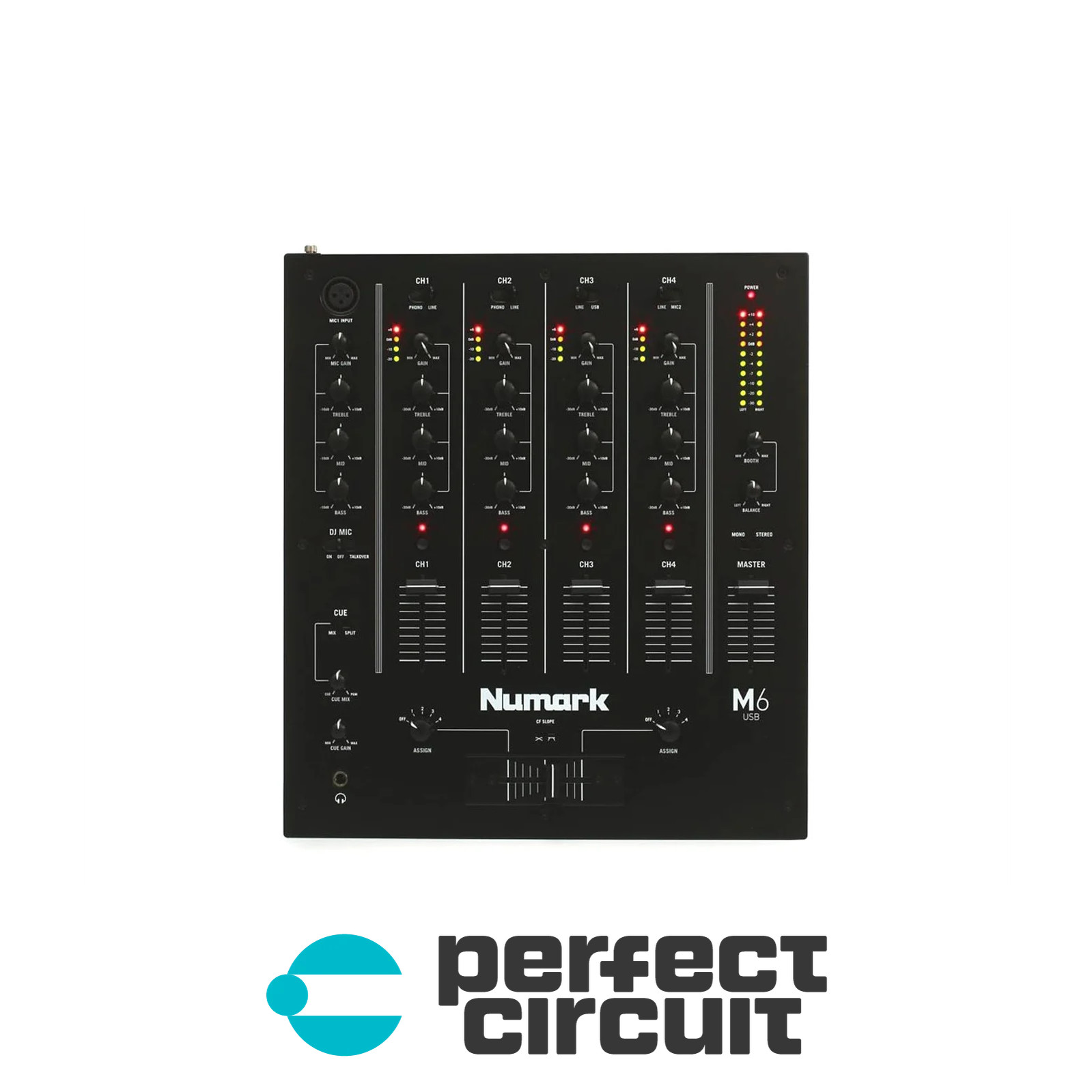Numark M6 USB Black Performance Scratch DJ MIXER - NEW - PERFECT CIRCUIT