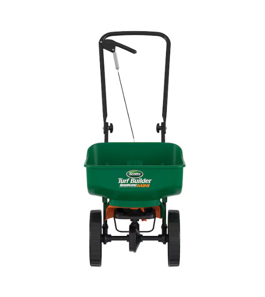 Scotts Turf Builder EdgeGuard Mini Spreader 15 lb for Seed, Fertilizer & Salt