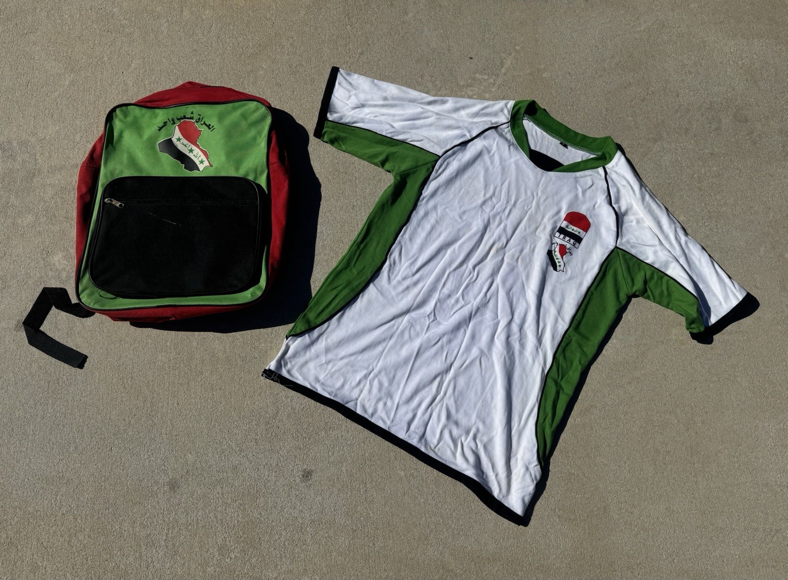 Operation Iraqi Freedom Psyops National Soccer Team Jersey And Backpack Handout