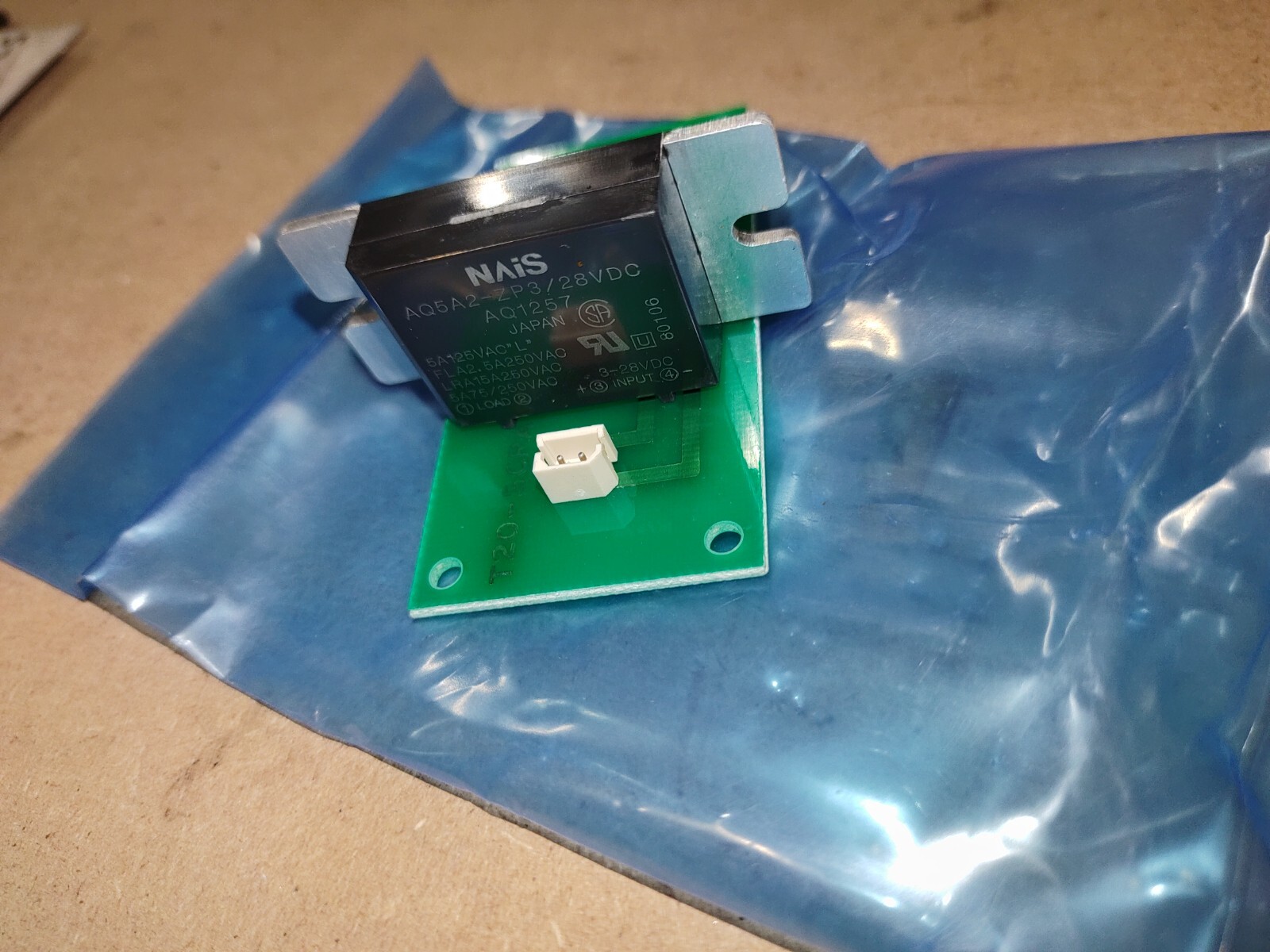 NAIS AQ5A2-ZP3-28VDC Solid State Relay on T20-SCRA Board.