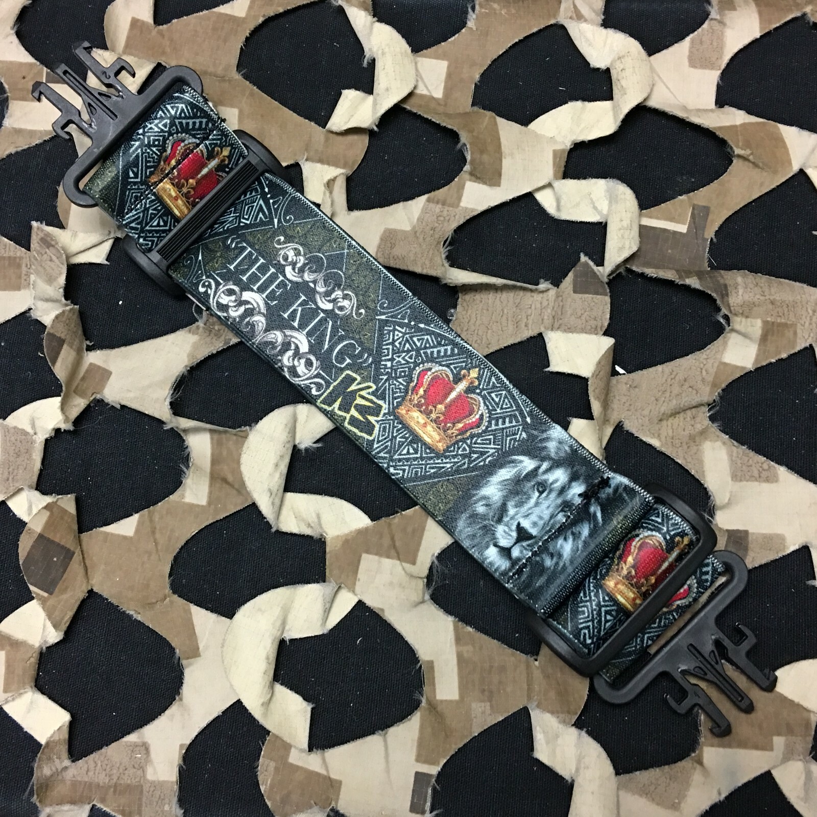 NEW KM Paintball V-Force Grill Mask Goggle Strap - L.E. The King
