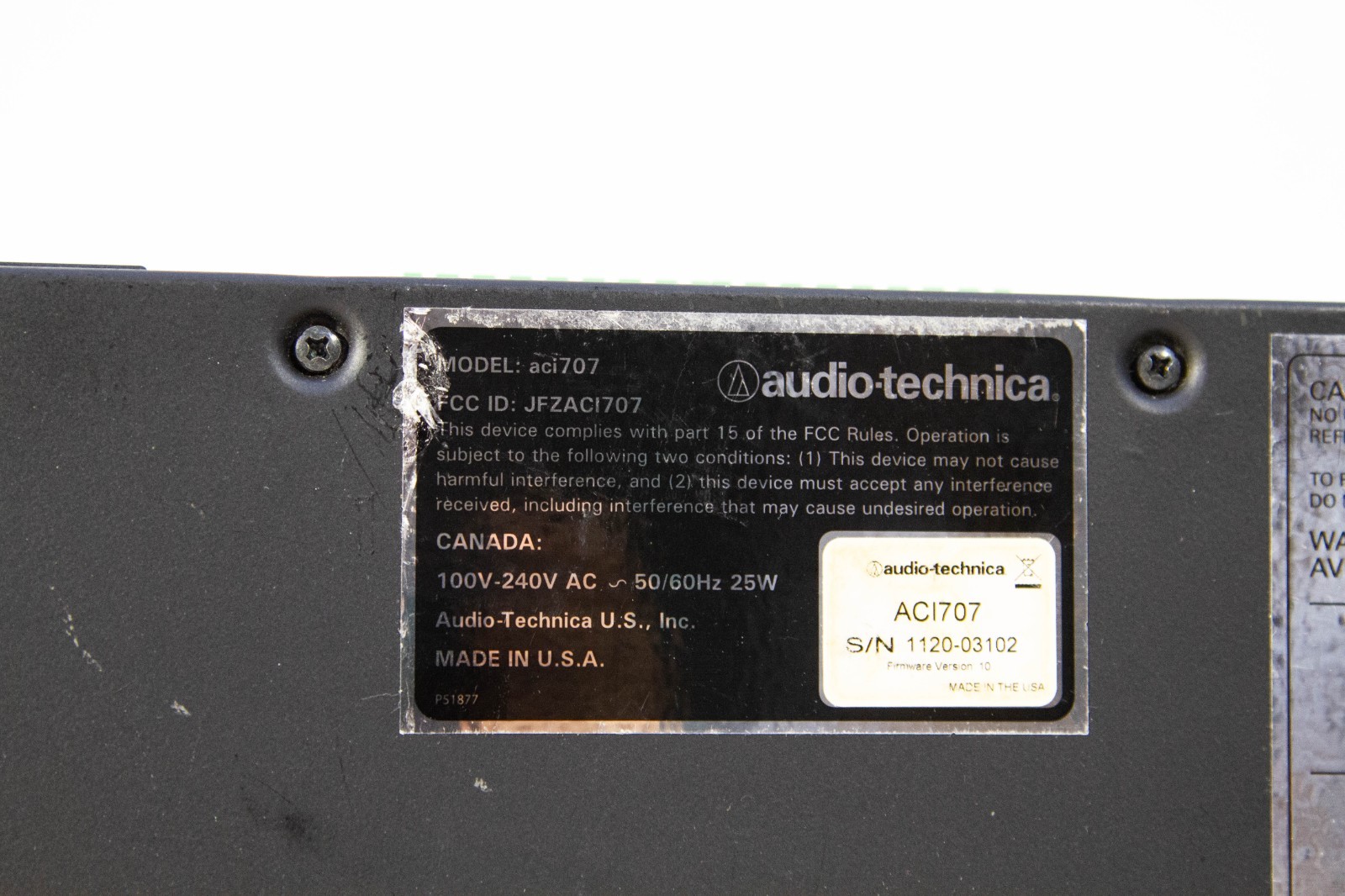 Audio-Technica SpectraPulse ACI707 Audio Control Interface w 7 Channels