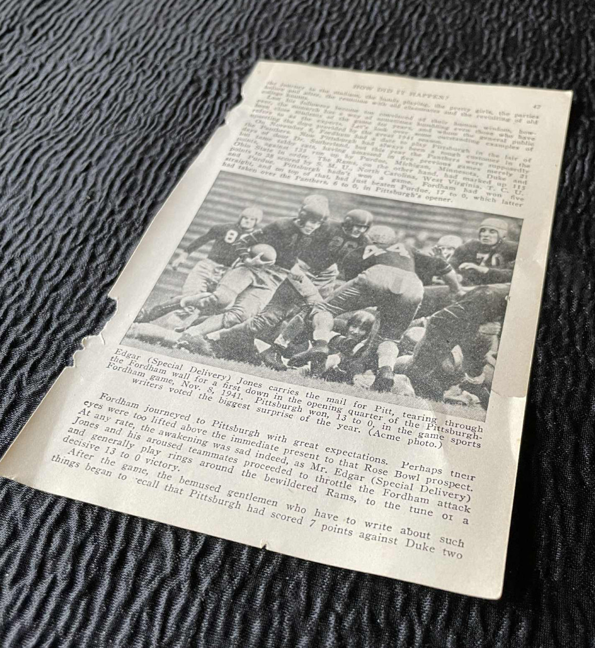 Official 1942 Football Guide 2 Pg Natl Collegiate Athletic Article Randall Pratt