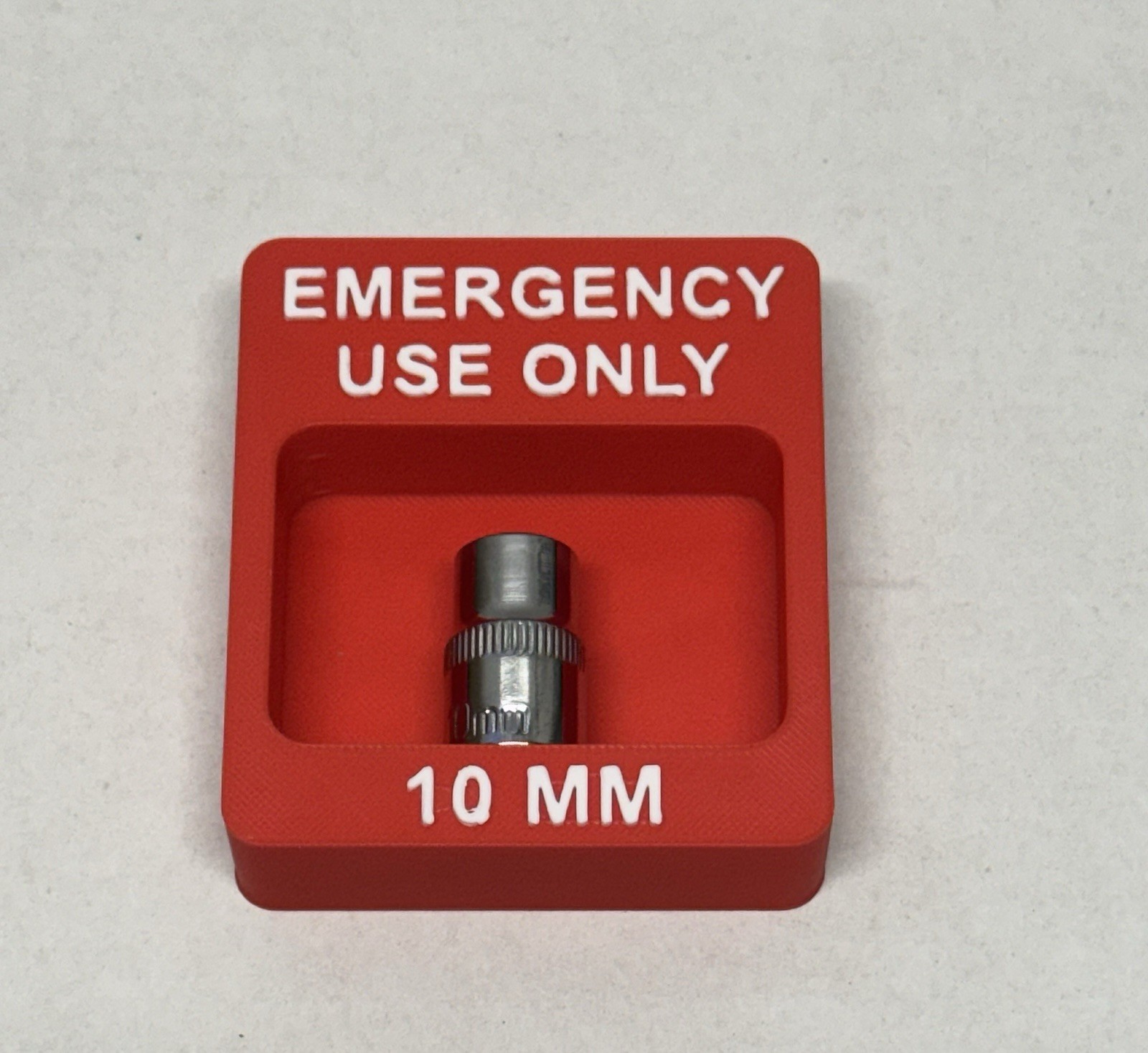 In Case of Emergency 10MM Socket 3/8 Drive Display Gift