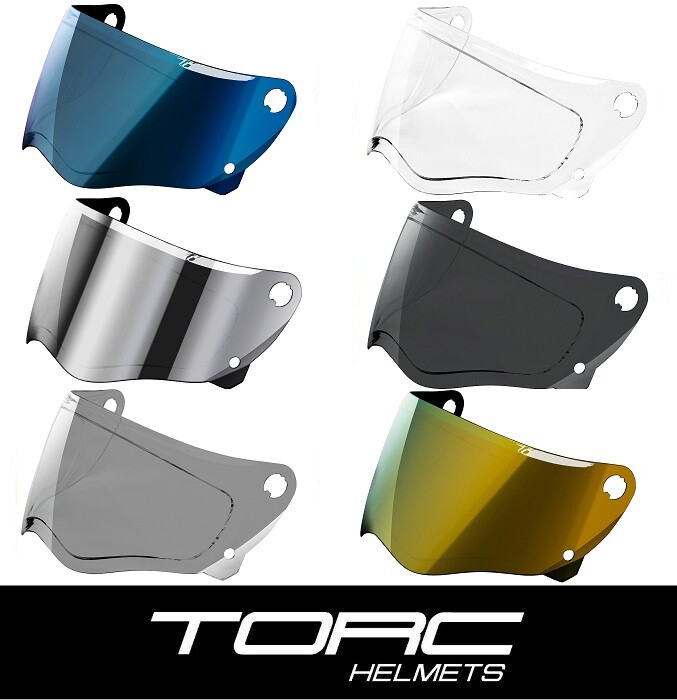 TORC T9 Pomona Helmet Replacement Face Shield Visor Anti-Fog Anti-Scratch