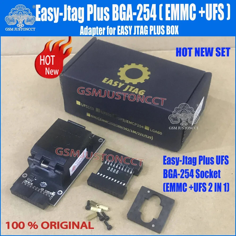 UFS BGA 254 Sockets Adapter Tool For Easy Jtag Plus Box