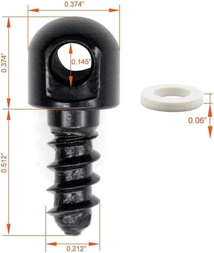 Sling Swivel Studs Wood Screw Studs,6PCS Sling Mounting Kit (3)